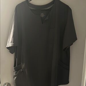 ClimateRight by Cuddl Duds Women’s Scrub Top- dark grey